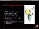 Effektiv specialeskrivning - slide 1