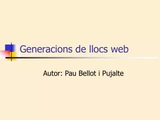 generacions de llocs web