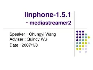 linphone-1.5.1 - mediastreamer2