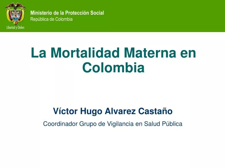 la mortalidad materna en colombia