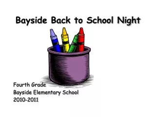 Bayside Back to School Night