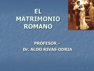 el matrimonio romano
