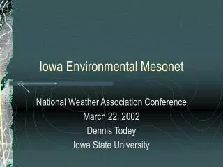 Iowa Environmental Mesonet
