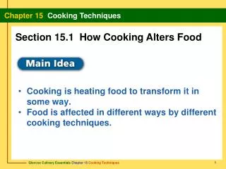 Cooking is heating food to transform it in some way.