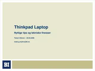 thinkpad laptop