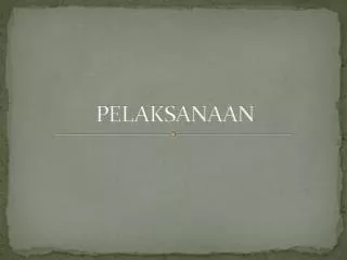 pelaksanaan