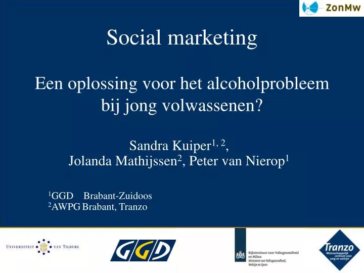 social marketing e en oplossing voor het alcoholprobleem bij jong volwassenen