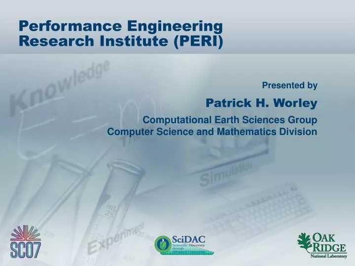performance engineering research institute peri