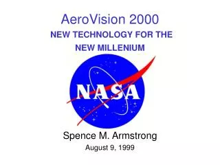 AeroVision 2000 NEW TECHNOLOGY FOR THE NEW MILLENIUM