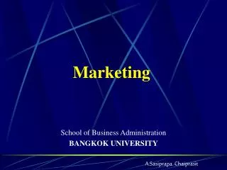 school of business administration bangkok university