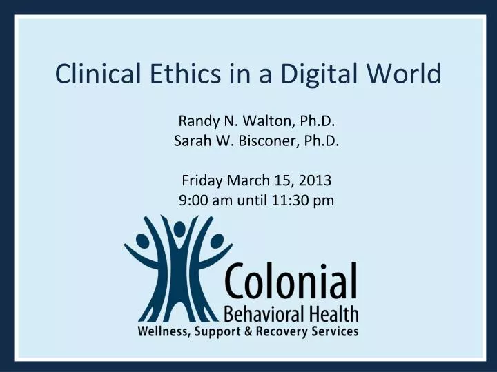 clinical ethics in a digital world