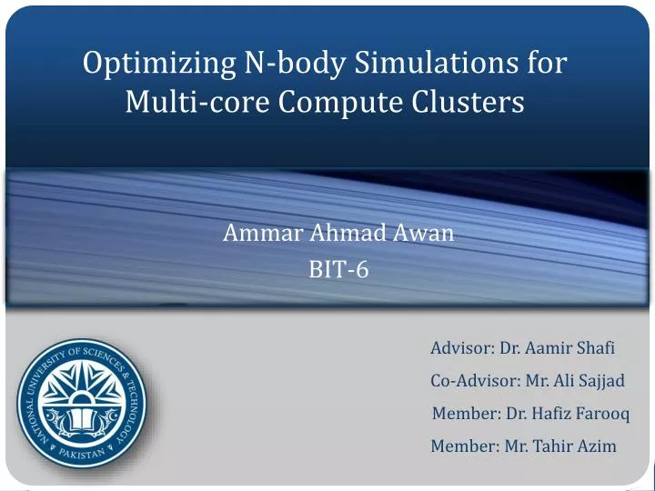 optimizing n body simulations for multi core compute clusters
