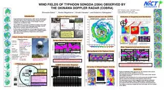 WIND FIELDS OF TYPHOON SONGDA (2004) OBSERVED BY THE OKINAWA DOPPLER RADAR (COBRA)