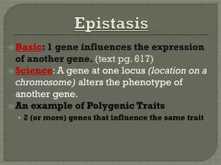 Epistasis