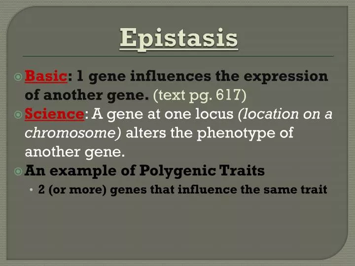 epistasis