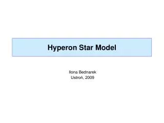 Hyperon Star Model