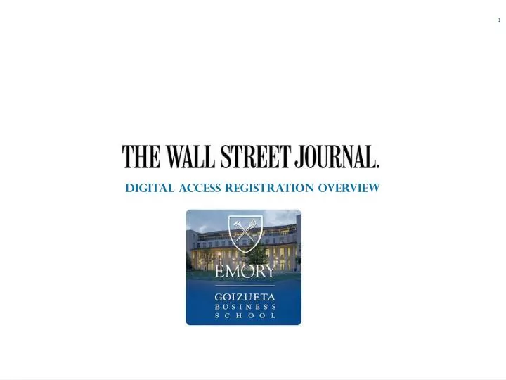 digital access registration overview