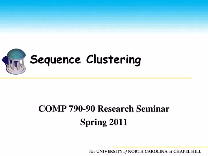 sequence clustering