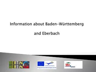 Information about Baden-WÃ¼rttemberg and Eberbach