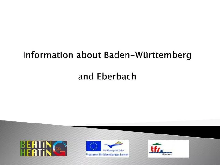 information about baden w rttemberg and eberbach