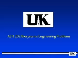 AEN 202 Biosystems Engineering Problems