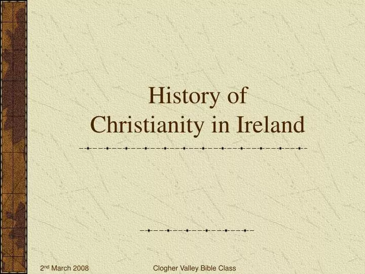 history of christianity in ireland