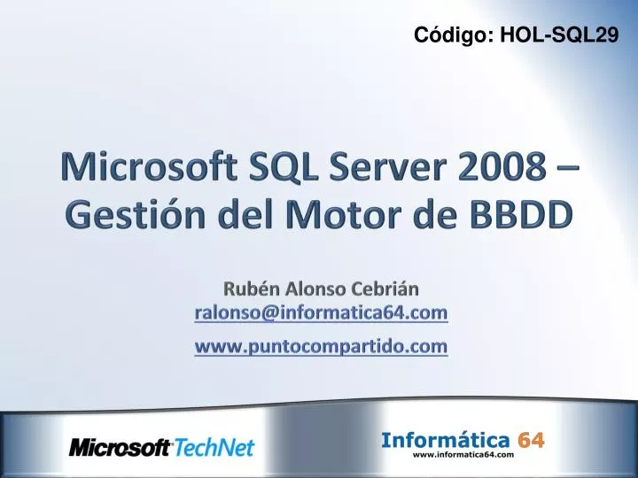 microsoft sql server 2008 gesti n del motor de bbdd