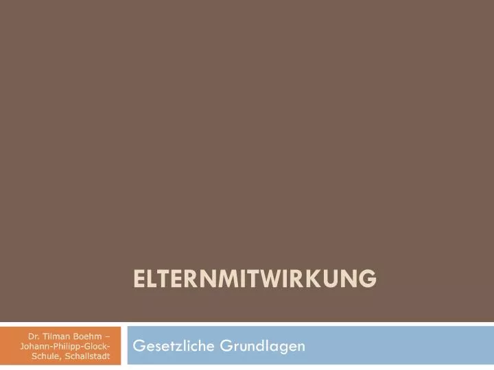 elternmitwirkung