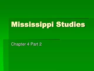 Mississippi Studies