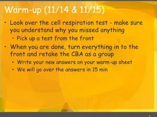 warm up 11 14 11 15