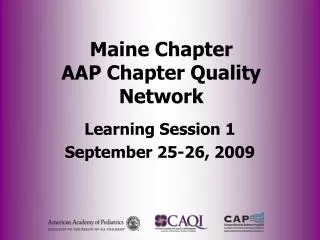 Maine Chapter AAP Chapter Quality Network