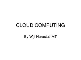 cloud computing