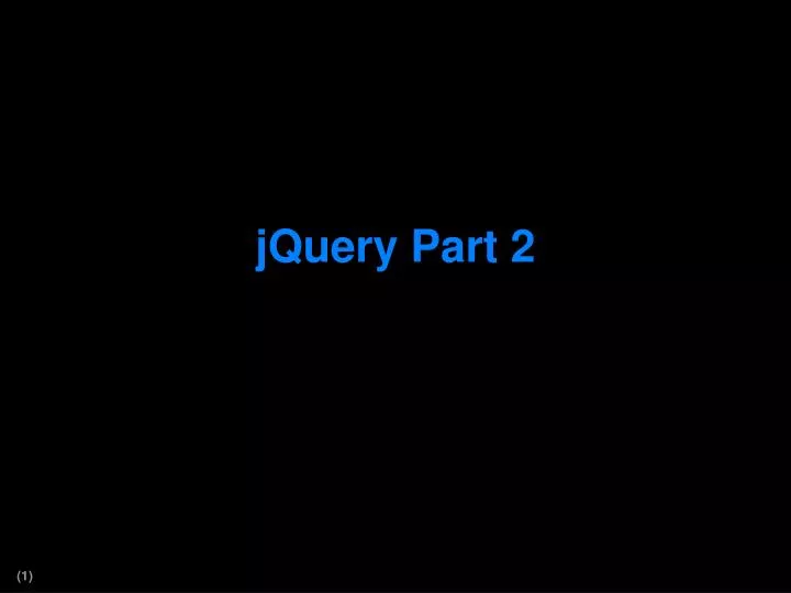 jquery part 2