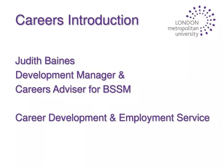 careers introduction