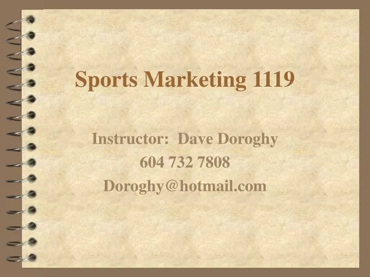 sports marketing 1119