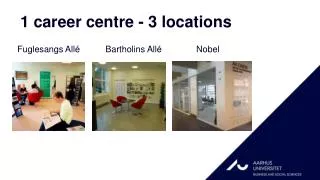 1 career centre - 3 locations
