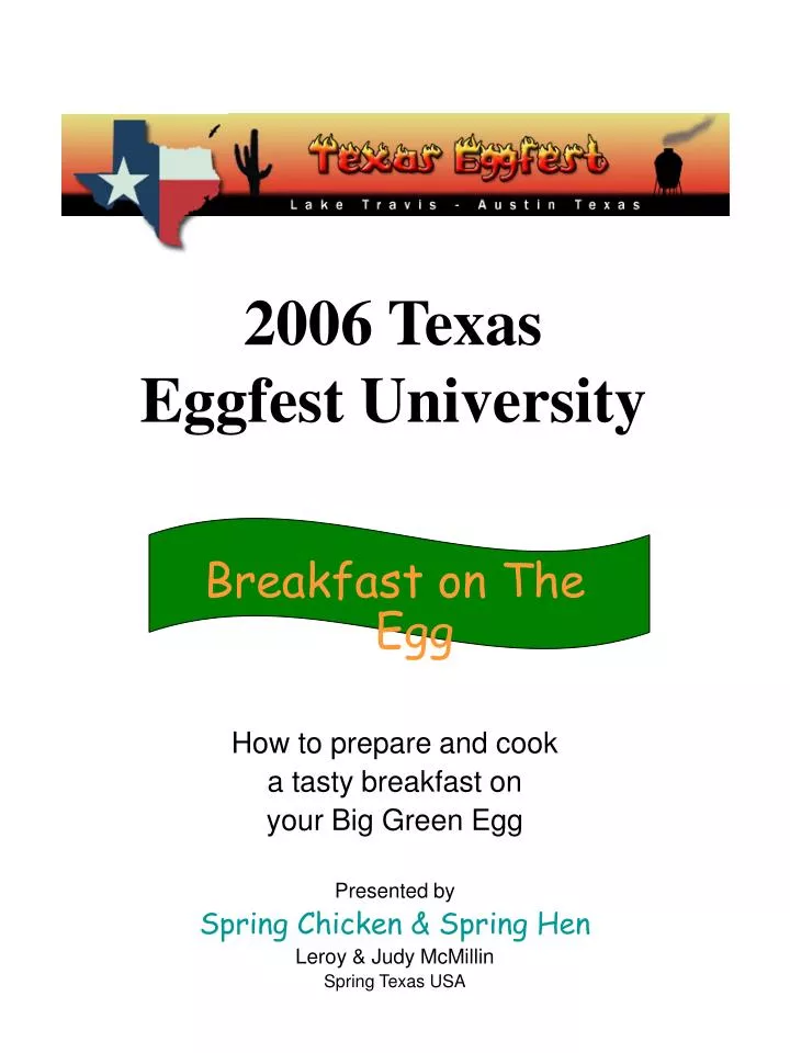 2006 texas eggfest university