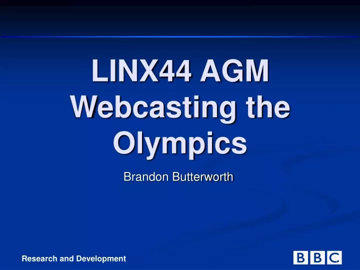 linx44 agm webcasting the olympics