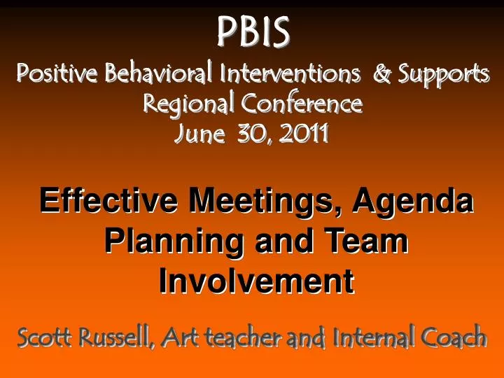 pbis positive behavioral interventions supports regional conference june 30 2011