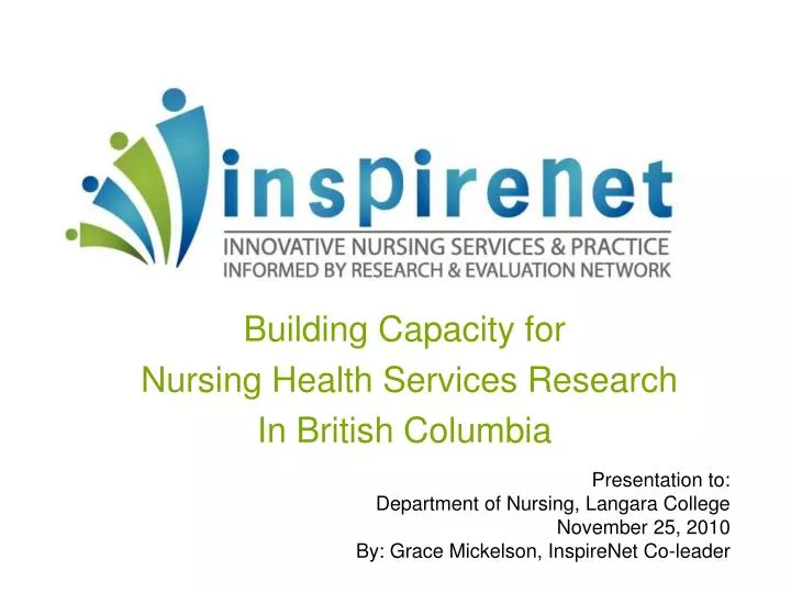 building capacity for nursing health services research in british columbia