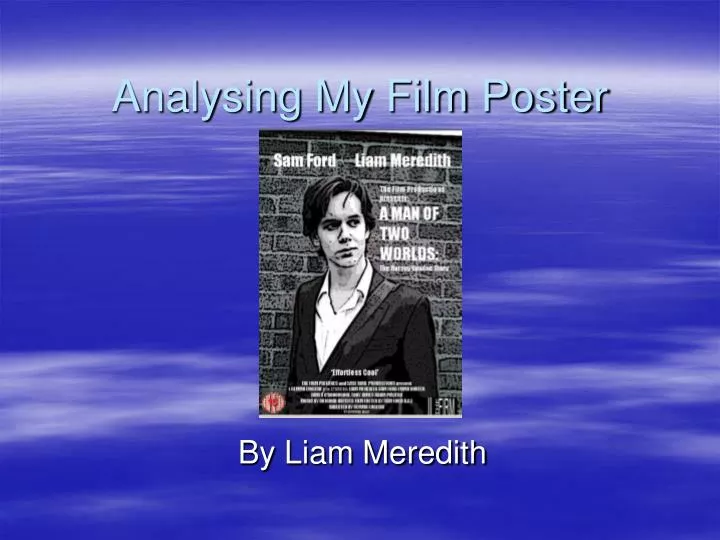 analysing my film poster