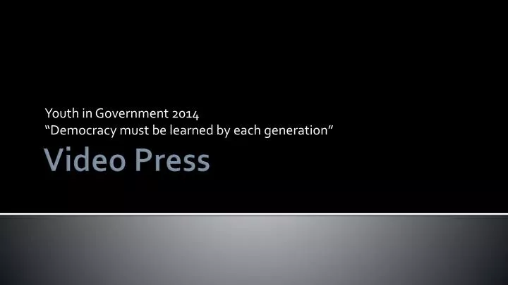 youth in government 2014 democracy must be learned by each generation