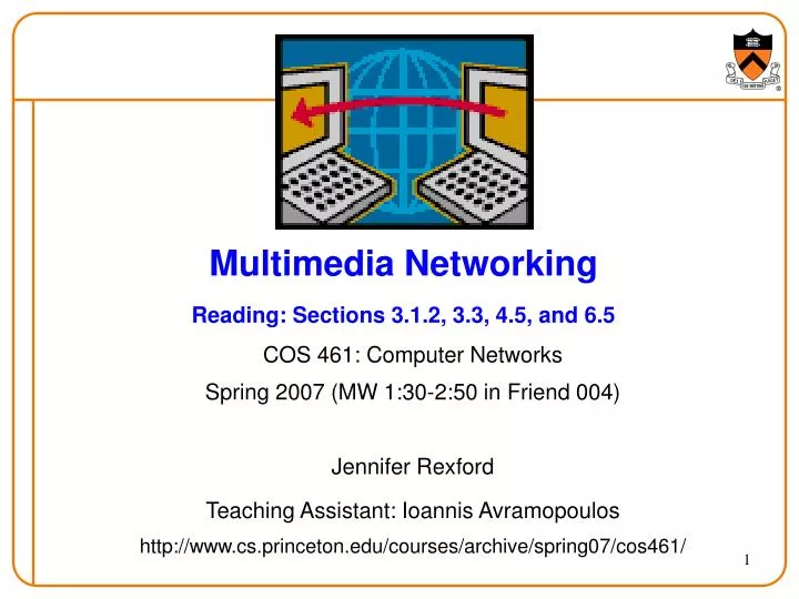 multimedia networking reading sections 3 1 2 3 3 4 5 and 6 5