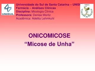 onicomicose micose de unha