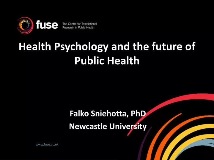 health psychology and the future of public health
