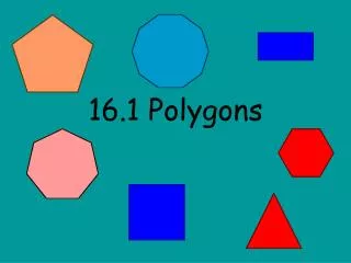 16.1 Polygons