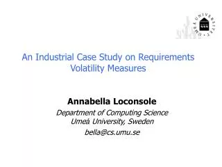 An Industrial Case Study on Requirements Volatility Measures