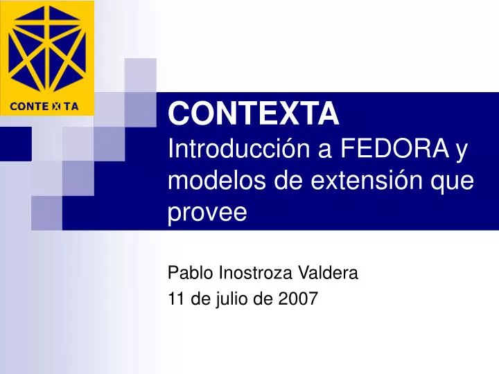 contexta introducci n a fedora y modelos de extensi n que provee