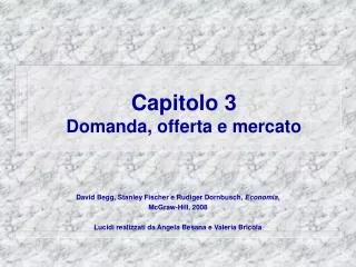 capitolo 3 domanda offerta e mercato