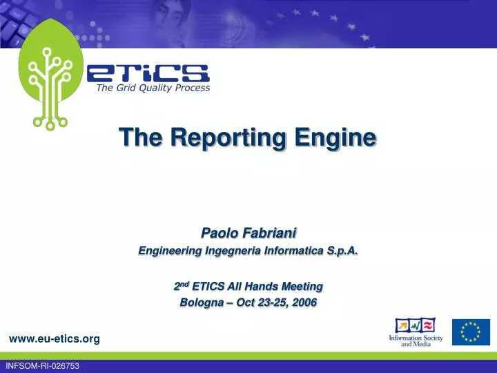 the reporting engine